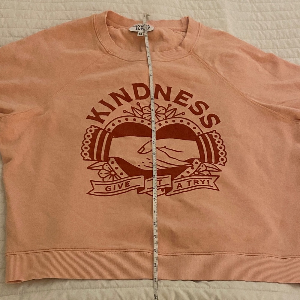 Known supply Kindness pink Graphic Sweatshirt size Medium - Picture 4 of 11